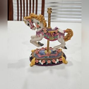Colorful Carousel Horse Figurine